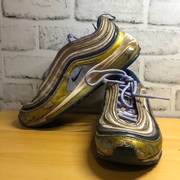 Nike Air Max 97 Gold and Blue - Picture 1 of 10